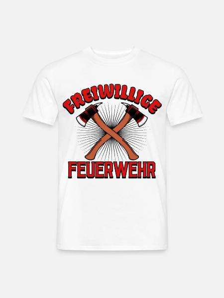 Feuerwehr Lebensretter Statement Löscharbeit - Männer T-Shirt - Weiß