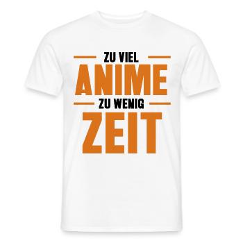 Japanisch Statement Nerdy Manga Anemi Otaku - Männer T-Shirt - Weiß - Vorne - AI Model Male 178 dark (178cm)