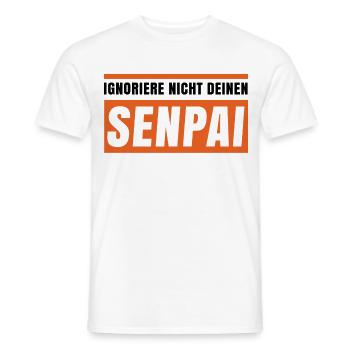 Manga Popkultur Statement Anime Asiatisch Kanji - Männer T-Shirt - Weiß - Vorne - AI Model Male 178 dark (178cm)
