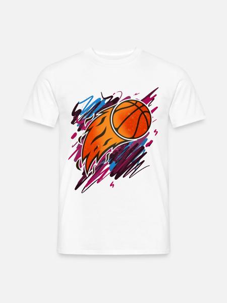 Basketball Basketballer - Männer T-Shirt - Weiß