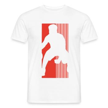 Basketball Basketballer - Männer T-Shirt - Weiß - Vorne - AI Model Male 178 dark (178cm)