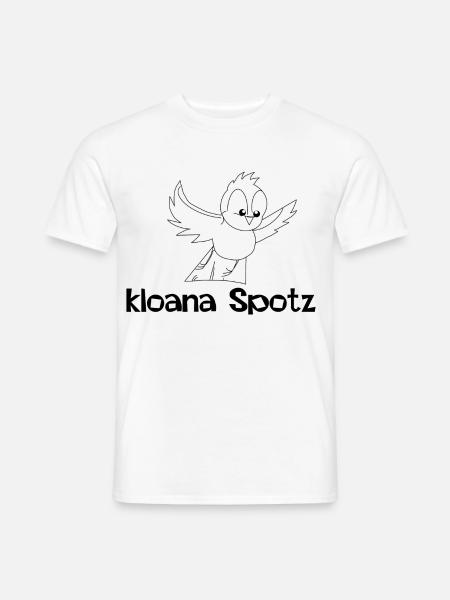 kloana Spotz-kleiner Spatz,Austrian dialect - Men's T-Shirt - white