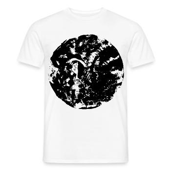 Schwarzer Kreis | Mond - Männer T-Shirt - Weiß - Vorne - AI Model Male 178 dark (178cm)
