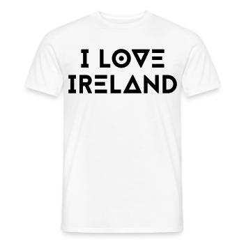 J’AIME L’IRLANDE - T-shirt homme - blanc - Devant - AI Model Male 178 dark (178cm)