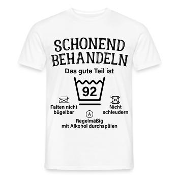 92. Geburtstag Schonend Behandeln 92 Teil Ist 92 - Männer T-Shirt - Weiß - Vorne - AI Model Male 178 dark (178cm)