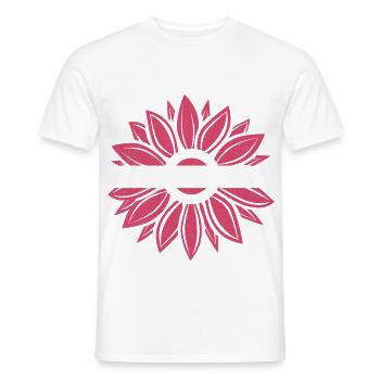 Sensibilisation au myélome multiple Bourgogne Sunflowe - T-shirt homme - blanc - Devant - AI Model Male 178 dark (178cm)