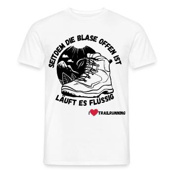 I LOVE TRAILRUNNING - Männer T-Shirt - Weiß - Vorne - AI Model Male 178 dark (178cm)