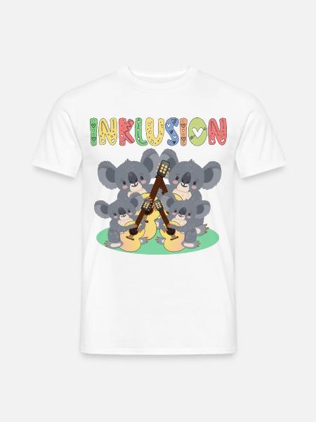 INKLUSION VIELFALT GLEICHBERECHTIGUNG - Männer T-Shirt - Weiß