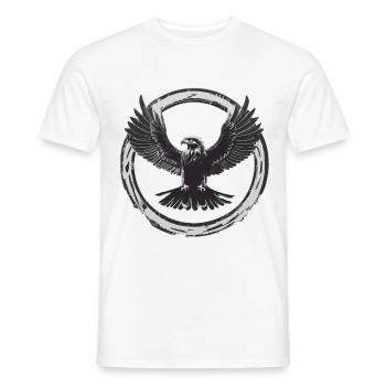 Aigle fort - T-shirt homme - blanc - Devant - AI Model Male 178 dark (178cm)