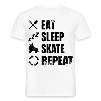 Rollschuhlaufen Routine - Männer T-Shirt - Weiß - Vorne - AI Model Male 178 dark (178cm)