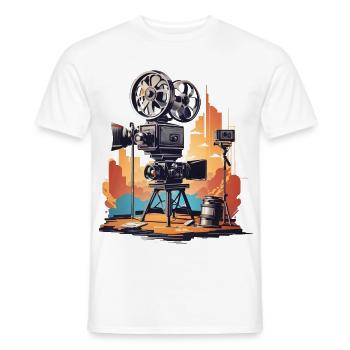 Retro Kamera - Männer T-Shirt - Weiß - Vorne - AI Model Male 178 dark (178cm)