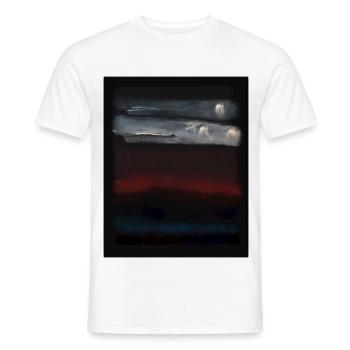 Le style Rothko en couleurs numériques - T-shirt homme - blanc - Devant - AI Model Male 178 dark (178cm)