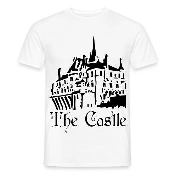 Das Schwarze Schloss - Männer T-Shirt - Weiß - Vorne - AI Model Male 178 dark (178cm)