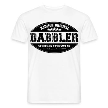 Babbler - Männer T-Shirt - Weiß - Vorne - AI Model Male 178 dark (178cm)