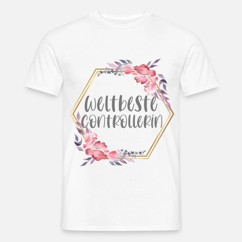 Controllerin Controlling Beruf Geschenk - Männer T-Shirt - Weiß