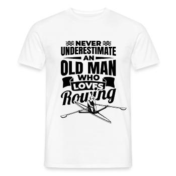Rower Grandpa - Men's T-Shirt - white - Front - AI Model Male 178 dark (178cm)