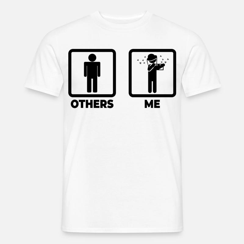 Leben eines Imkers - Männer T-Shirt - Weiß
