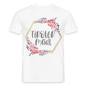 Österreich Tirol Mädchen Heimat Geschenk - Männer T-Shirt - Weiß - Vorne - AI Model Male 178 dark (178cm)