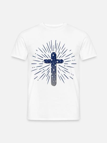 CHRISTLICHER GLAUBE RELIGION - Männer T-Shirt - Weiß