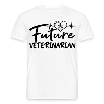 Future Veterinarian - Men's T-Shirt - white - Front - AI Model Male 178 dark (178cm)