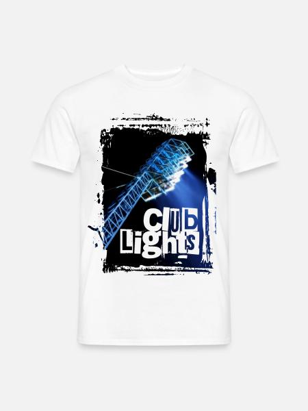 Club Lights - Rostock - Männer T-Shirt - Weiß