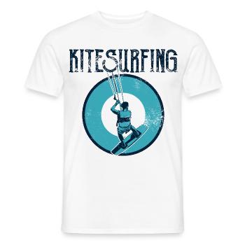 Kitesurfer - Männer T-Shirt - Weiß - Vorne - AI Model Male 178 dark (178cm)