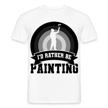Witziges Maler Zitat - Männer T-Shirt - Weiß - Vorne - AI Model Male 178 dark (178cm)