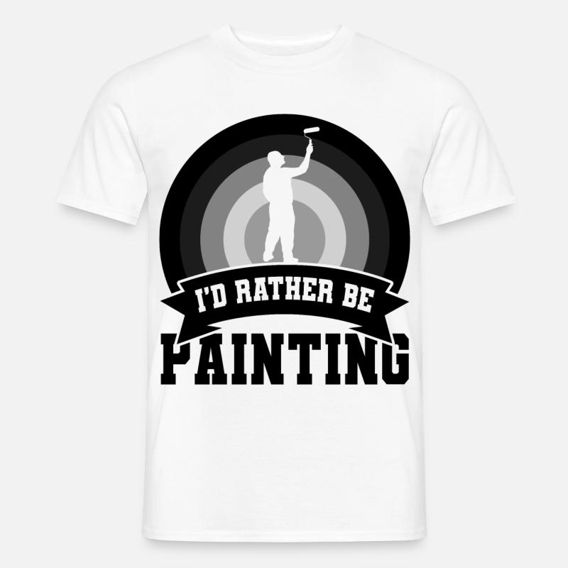 Witziges Maler Zitat - Männer T-Shirt - Weiß