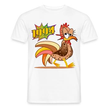 Hühner 1994 - 32. Geburtstag - Männer T-Shirt - Weiß - Vorne - AI Model Male 178 dark (178cm)