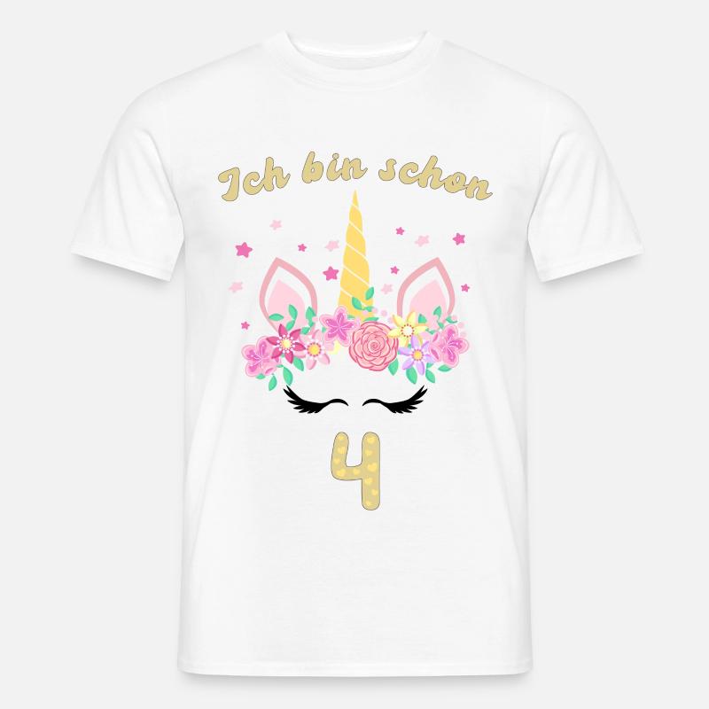 Ich Bin Schon 4 - Männer T-Shirt - Weiß