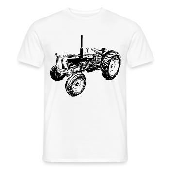 Super Major 6 Tractor - Men's T-Shirt - white - Front - AI Model Male 178 dark (178cm)