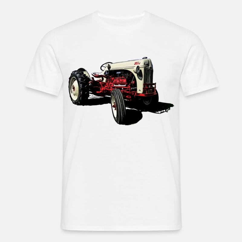 Oldtimer Traktor 8N - Männer T-Shirt - Weiß