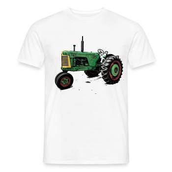 Oliver 88 Tractor - Men's T-Shirt - white - Front - AI Model Male 178 dark (178cm)