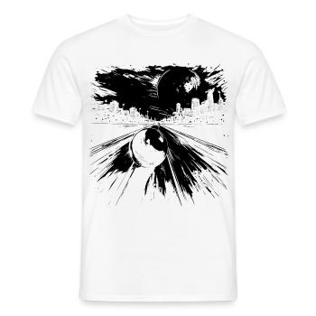 Bowling - T-shirt homme - blanc - Devant - AI Model Male 178 dark (178cm)