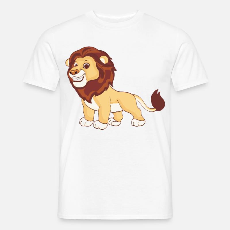 Ein prächtiger Löwe - Männer T-Shirt - Weiß