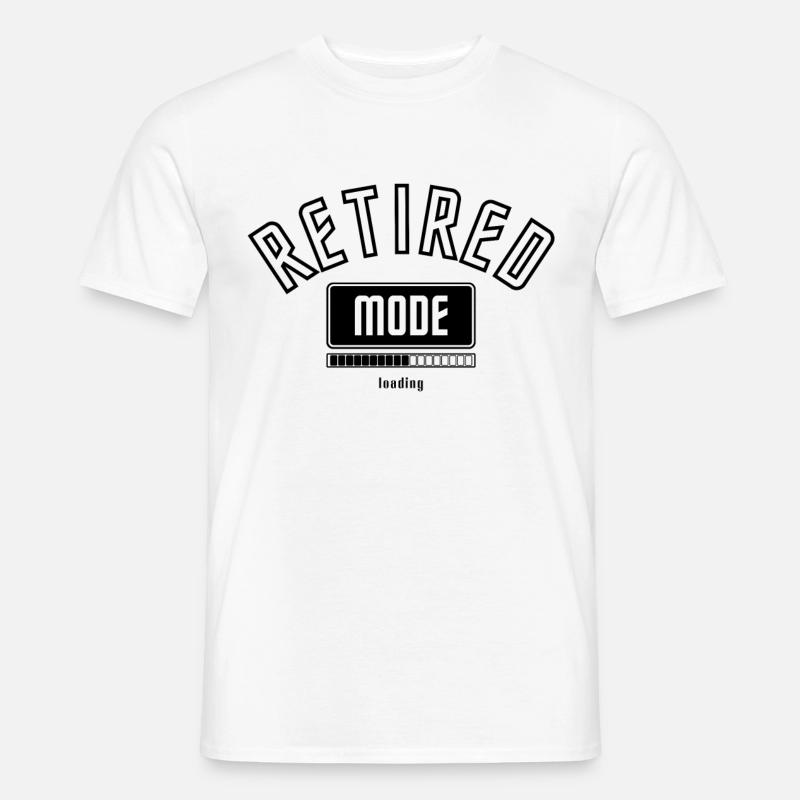 Vorfreude Rentner Modus wird geladen. - Männer T-Shirt - Weiß