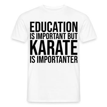 karaté - T-shirt homme - blanc - Devant - AI Model Male 178 dark (178cm)