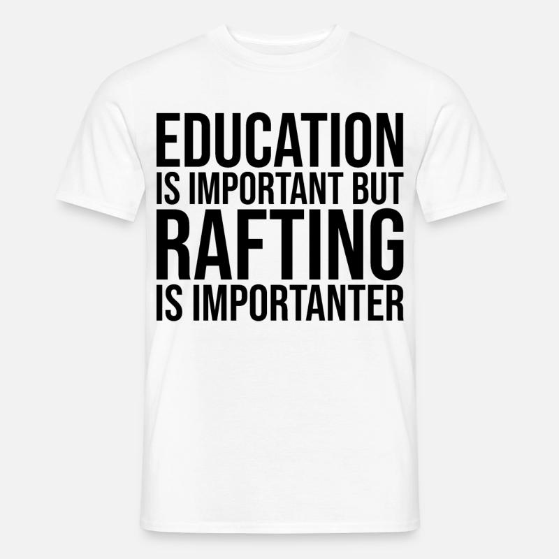 Rafting - Männer T-Shirt - Weiß