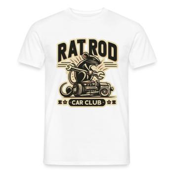 Chemise Ratsking Ratlook – Style rustique personnalisé - T-shirt homme - blanc - Devant - AI Model Male 178 dark (178cm)