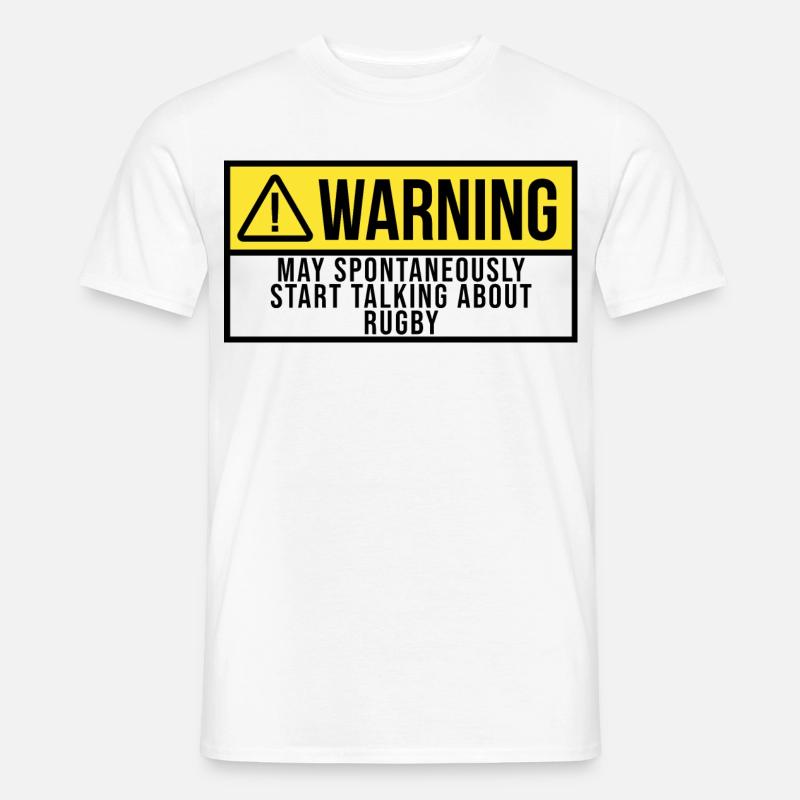 Rugby - Männer T-Shirt - Weiß