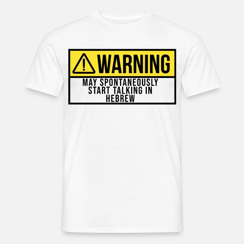 Hebräisch - Männer T-Shirt - Weiß