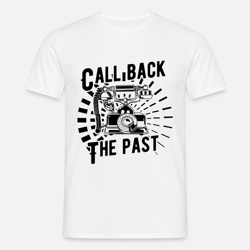 Old-fashioned telephone - Men's T-Shirt - white