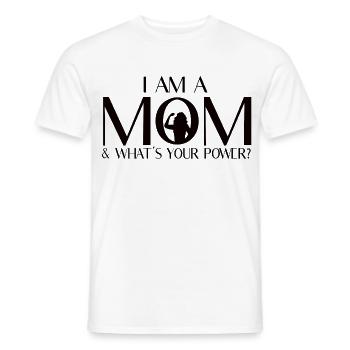I am a mother – What is your superpower? - Men's T-Shirt - white - Front - AI Model Male 178 dark (178cm)