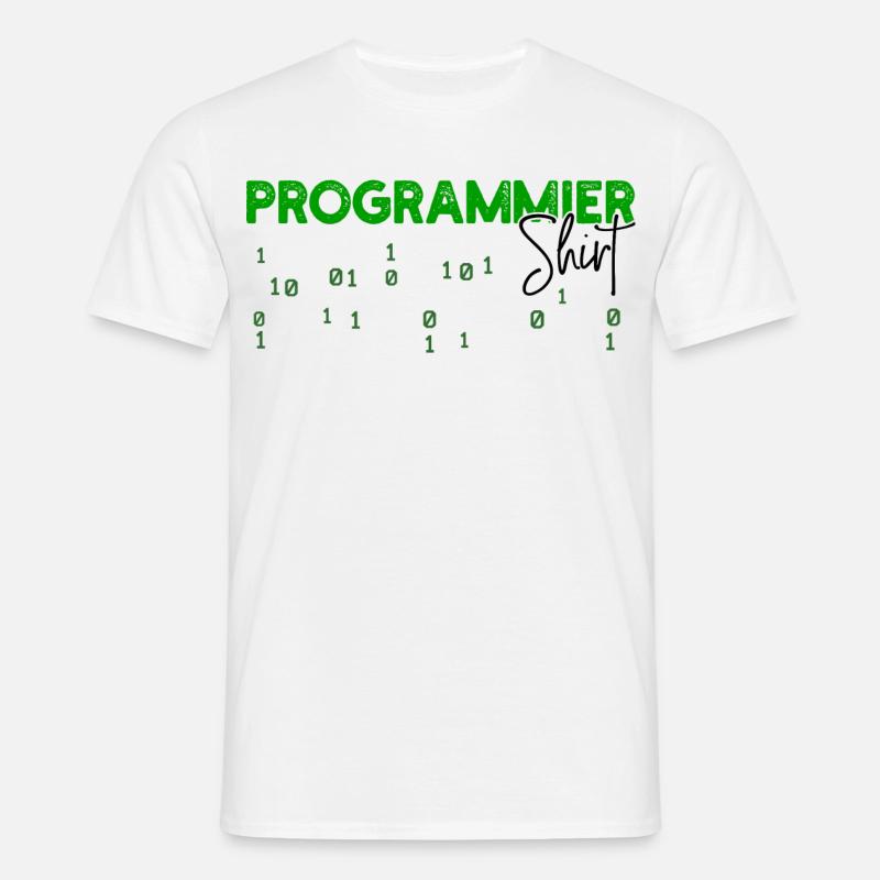 Programmierer Developer Code Statement Skripting - Männer T-Shirt - Weiß