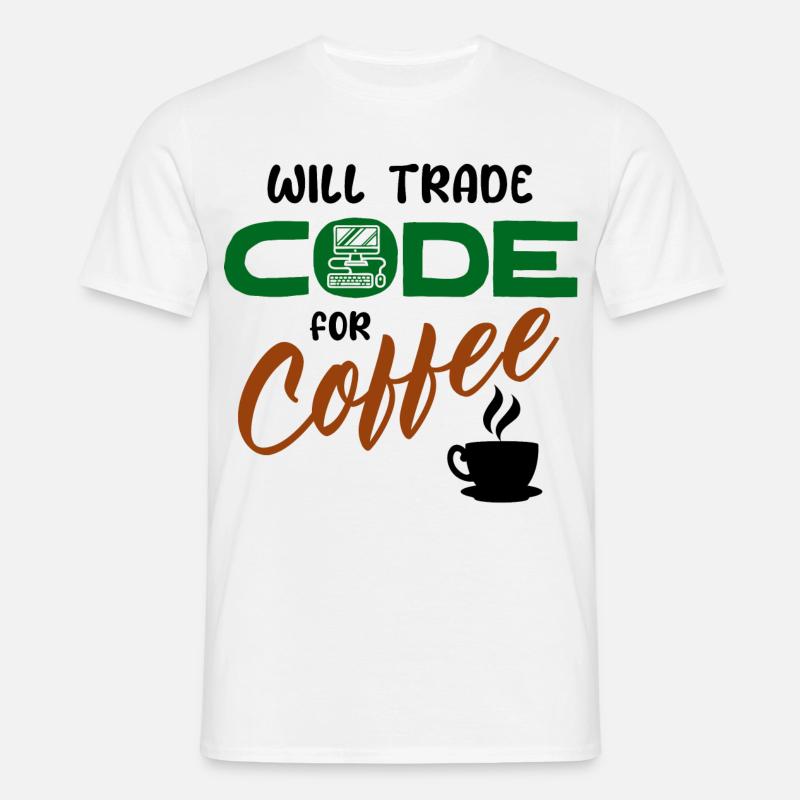 Code Statement Developer Computerfreak Informatik - Men's T-Shirt - white