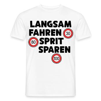 Déclaration de ravitaillement en carburant de la station-service Moteur à essence - T-shirt homme - blanc - Devant - AI Model Male 178 dark (178cm)