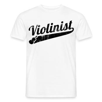 Violinist - Men's T-Shirt - white - Front - AI Model Male 178 dark (178cm)