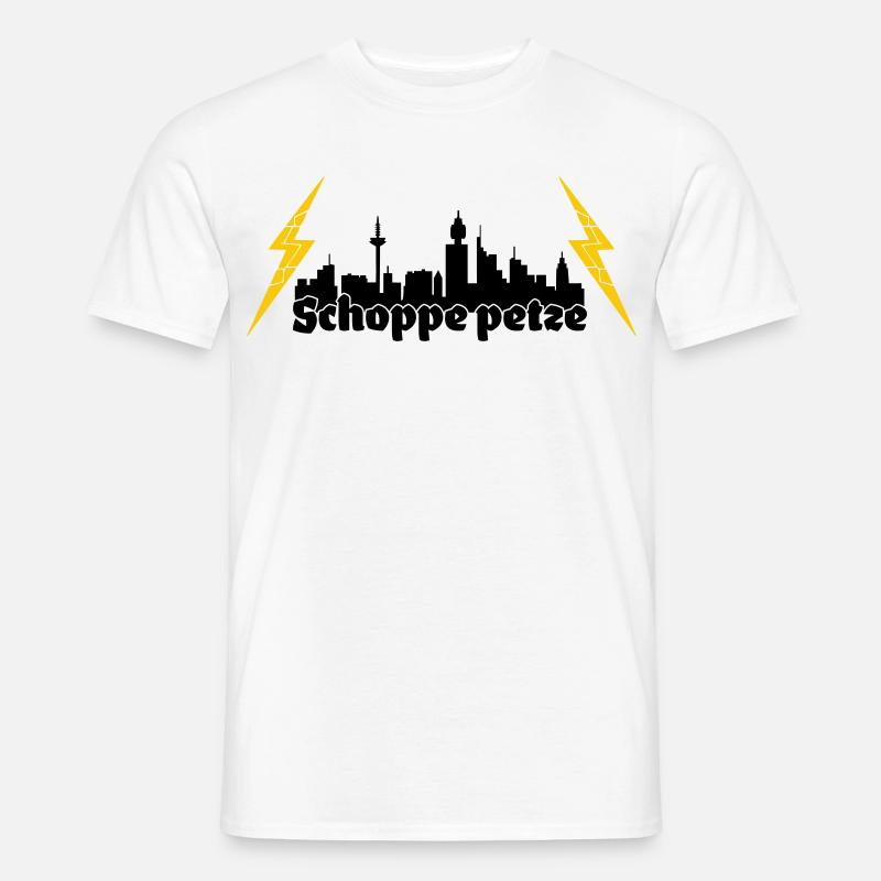Schoppe petze ffm skyline - Männer T-Shirt - Weiß