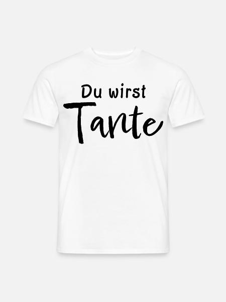 Du wirst Tante - Männer T-Shirt - Weiß