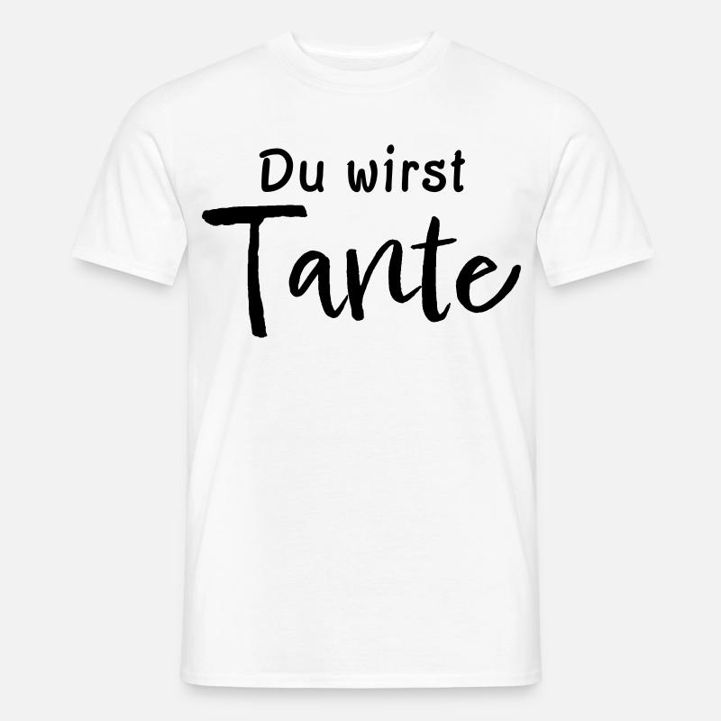 Du wirst Tante - Männer T-Shirt - Weiß